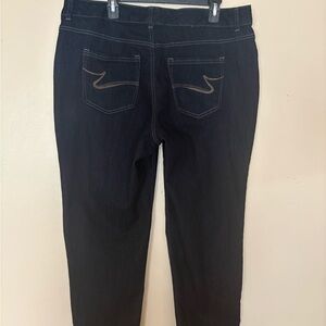 Hanes Women's Dark Blue Wide Leg Jeans